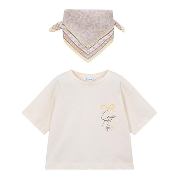 Παιδική Μπλούζα Mayoral 26-03009-088 Εκρού Κορίτσι