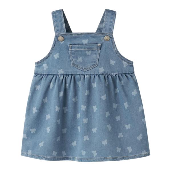 Βρεφική Σαλοπέτα Φόρεμα Name It 13252174 Light Denim Κορίτσι