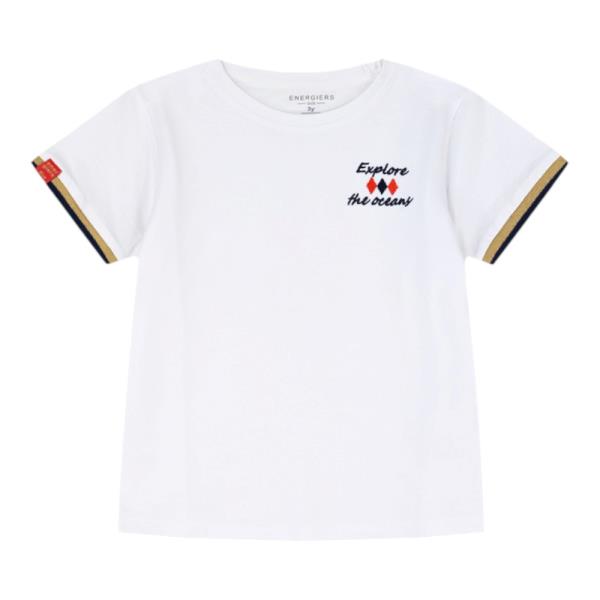 Παιδική Μπλούζα Energiers 12-226129-5 Λευκό Αγόρι