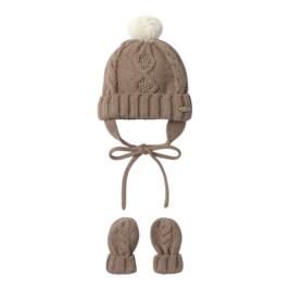Βρεφικό Σετ Σκούφος-Γάντια Mayoral 16-09120-016 Μόκα