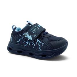 Παιδικό Sneaker Fila Dash 3 Memory Velcro 3YF63012-001 Μαύρο Σιέλ