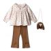 Βρεφικό Σετ-Σύνολο Εβίτα 267524 Κρεμ Καφέ Κορίτσι