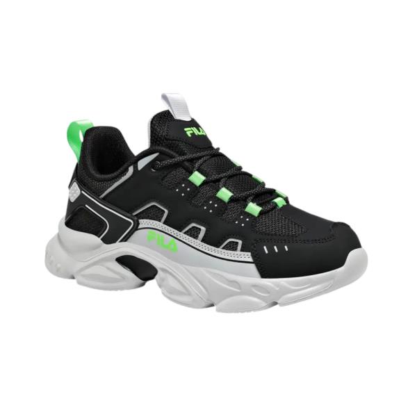 Παιδικό Sneaker Fila Memory Spinel 3 Lace 3YF51022-036 Μαύρο Γκρι Λαχανί