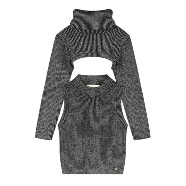 Εφηβική Μπλούζα Boutique 46-126270-6 Μαύρο Μεταλιζέ Κορίτσι