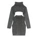 Εφηβική Μπλούζα Boutique 46-126270-6 Μαύρο Μεταλιζέ Κορίτσι
