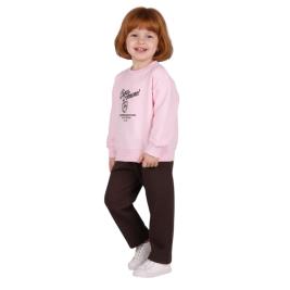 Παιδική Φόρμα-Σετ Joyce 2661107 Baby Pink Καφέ Κορίτσι