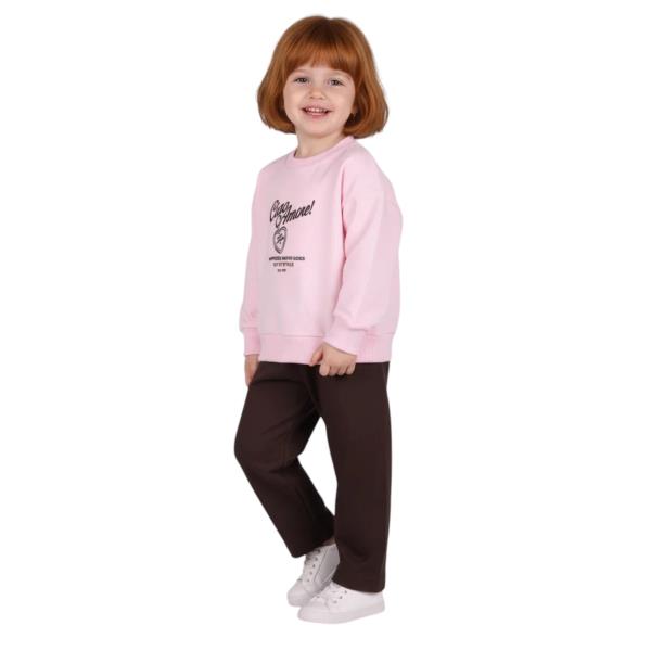 Παιδική Φόρμα-Σετ Joyce 2661107 Baby Pink Καφέ Κορίτσι