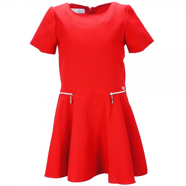 Παιδικό Φόρεμα M&B 9123 Κόκκινο Κορίτσι