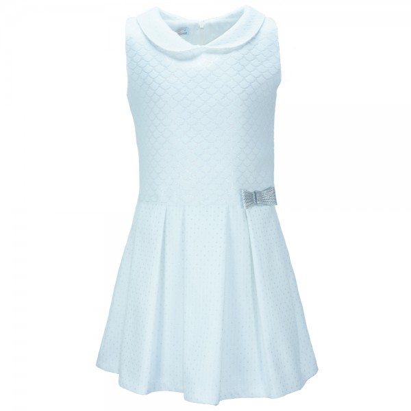 Παιδικό Φόρεμα M&B 9149 Λευκό Κορίτσι